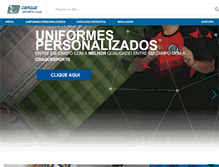 Tablet Screenshot of craquesports.com.br